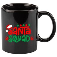 Christmas Squad Family Matching Xmas Santa Squad 11oz C Handle Ceramic Mug