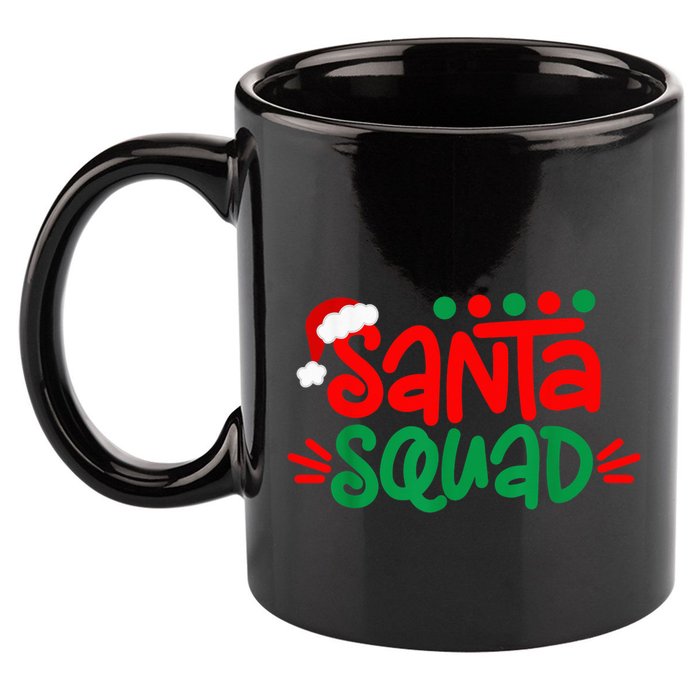 Christmas Squad Family Matching Xmas Santa Squad 11oz C Handle Ceramic Mug