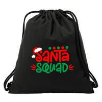 Christmas Squad Family Matching Xmas Santa Squad Drawstring Bag