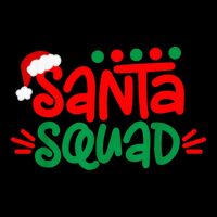 Christmas Squad Family Matching Xmas Santa Squad Drawstring Bag