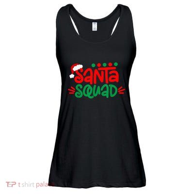 Christmas Squad Family Matching Xmas Santa Squad Ladies Essential Flowy Tank