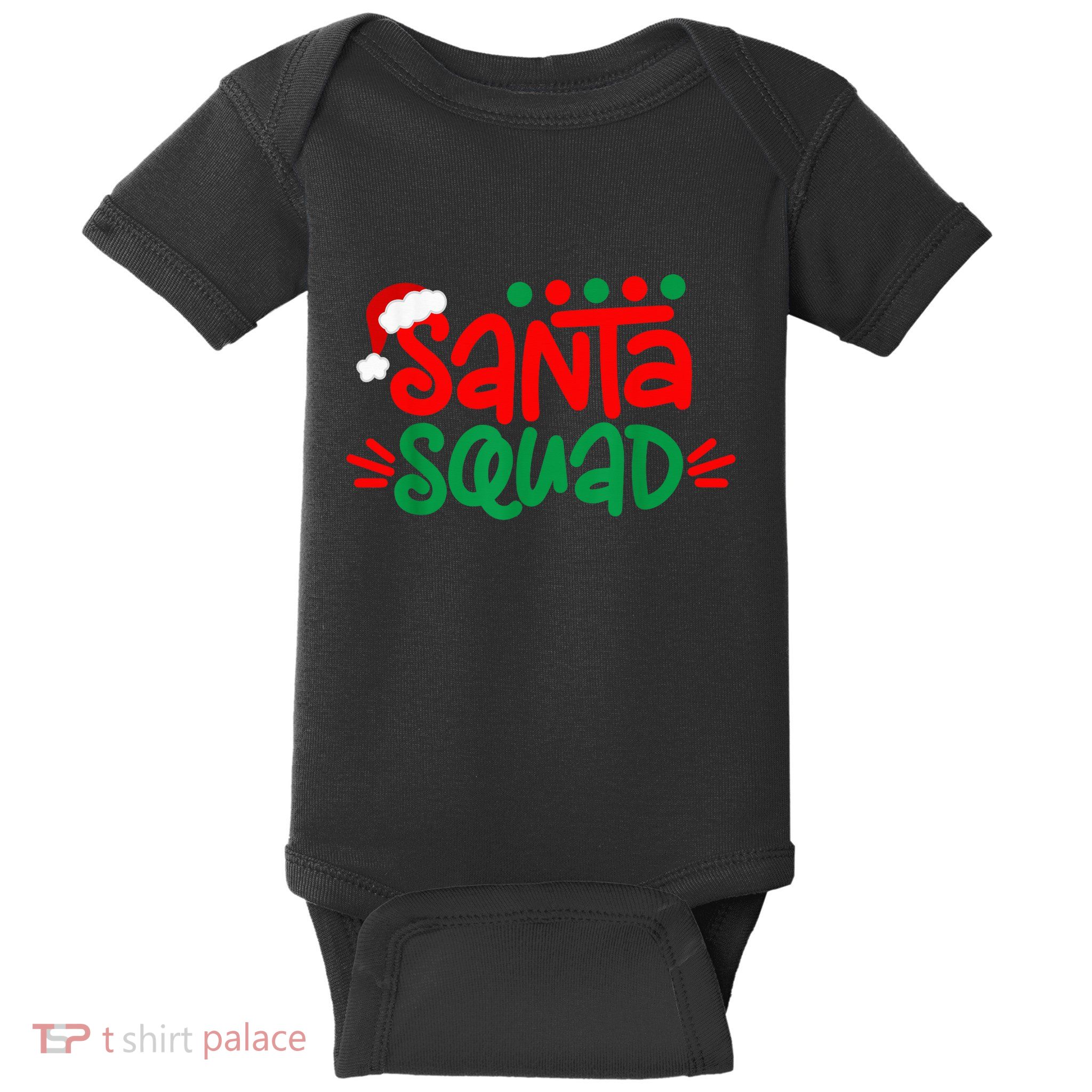 Christmas Squad Family Matching Xmas Santa Squad Baby Bodysuit