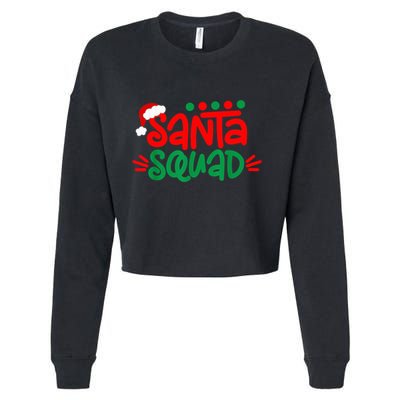 Christmas Squad Family Matching Xmas Santa Squad Cropped Pullover Crew