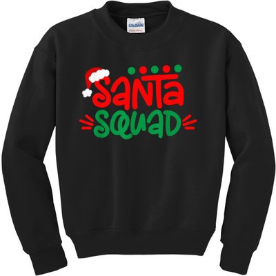 Christmas Squad Family Matching Xmas Santa Squad Kids Sweatshirt