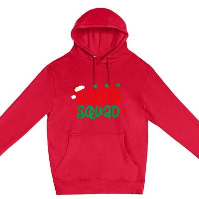 Christmas Squad Family Matching Xmas Santa Squad Premium Pullover Hoodie