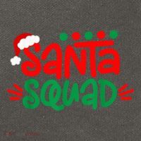 Christmas Squad Family Matching Xmas Santa Squad Cotton Canvas Backpack