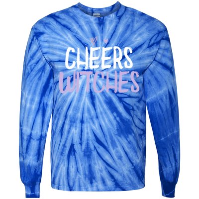 Colored Saying Funny Cheers Witches Saying Joke Gift Tie-Dye Long Sleeve Shirt