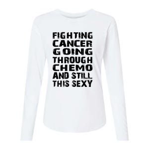 Cancer Survivor Fighting Cancer Going Through Chemo Gift Womens Cotton Relaxed Long Sleeve T-Shirt