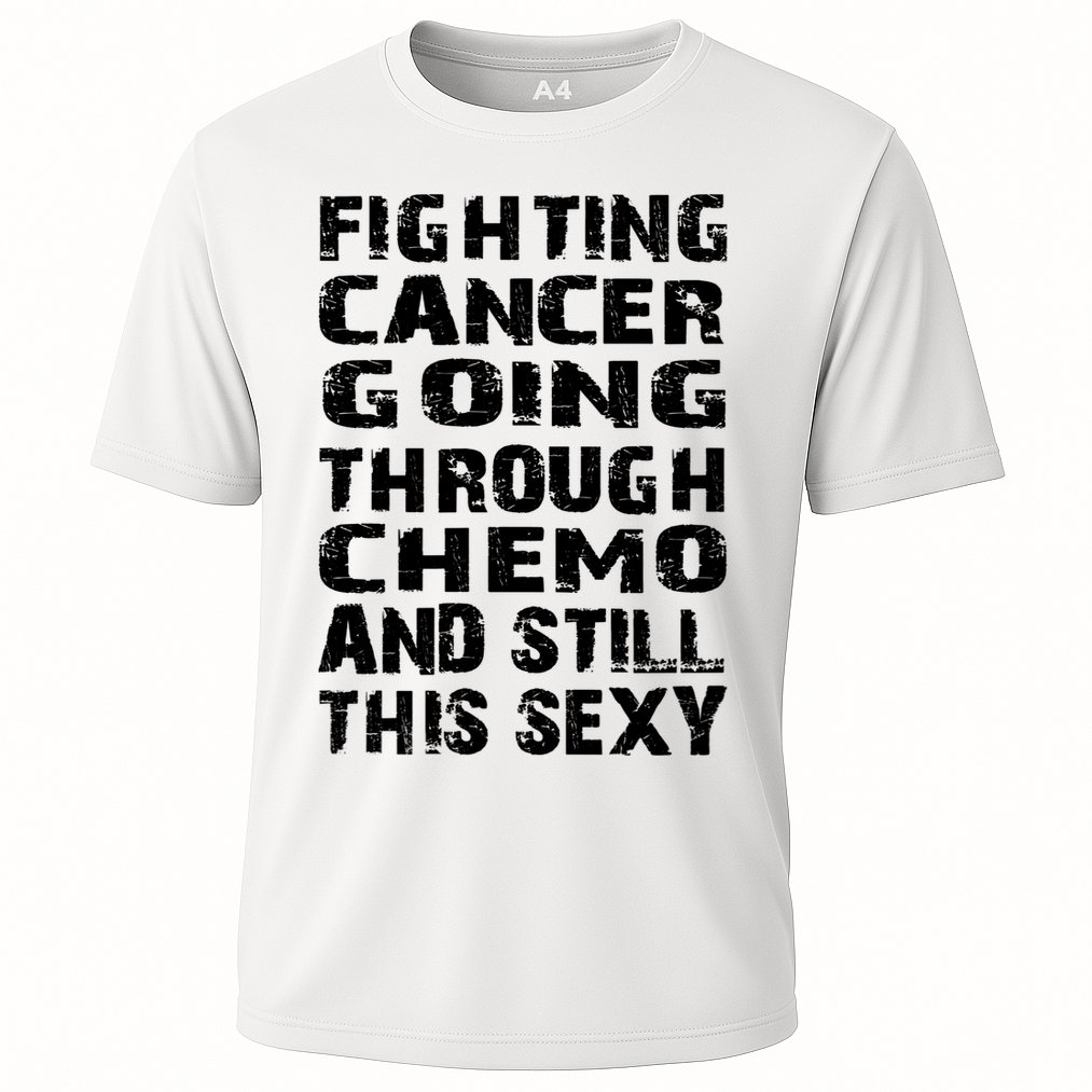 Cancer Survivor Fighting Cancer Going Through Chemo Gift Cooling Performance Crew T-Shirt