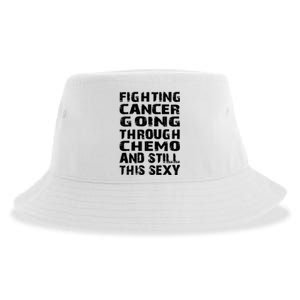 Cancer Survivor Fighting Cancer Going Through Chemo Gift Sustainable Bucket Hat