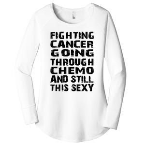 Cancer Survivor Fighting Cancer Going Through Chemo Gift Women's Perfect Tri Tunic Long Sleeve Shirt