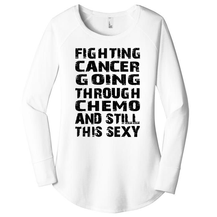 Cancer Survivor Fighting Cancer Going Through Chemo Gift Women's Perfect Tri Tunic Long Sleeve Shirt