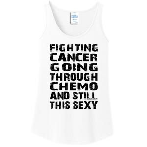 Cancer Survivor Fighting Cancer Going Through Chemo Gift Ladies Essential Tank