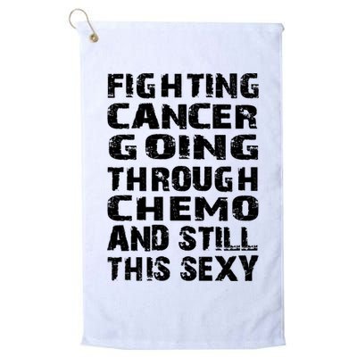 Cancer Survivor Fighting Cancer Going Through Chemo Gift Golf Towel