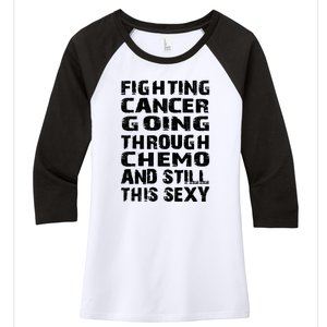 Cancer Survivor Fighting Cancer Going Through Chemo Gift Women's Tri-Blend 3/4-Sleeve Raglan Shirt