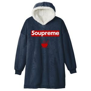 Charles Soupreme Funny Soupreme Logo Hooded Wearable Blanket