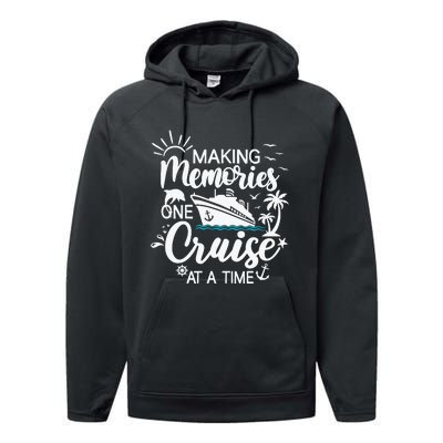 Cruise Ship , Family Cruising Trip Performance Fleece Hoodie