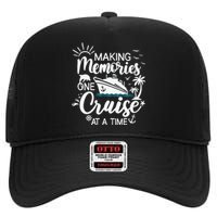 Cruise Ship , Family Cruising Trip High Crown Mesh Back Trucker Hat