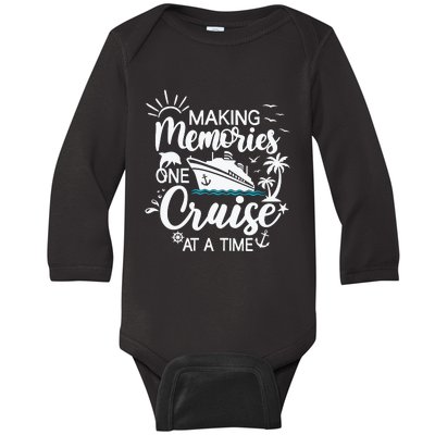 Cruise Ship , Family Cruising Trip Baby Long Sleeve Bodysuit