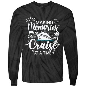 Cruise Ship , Family Cruising Trip Tie-Dye Long Sleeve Shirt