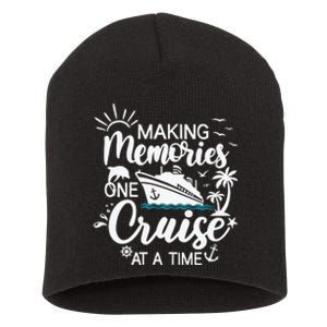 Cruise Ship , Family Cruising Trip Short Acrylic Beanie