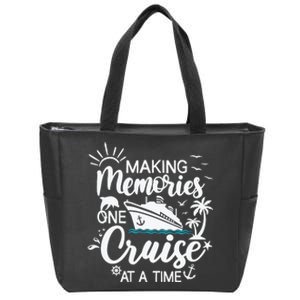 Cruise Ship , Family Cruising Trip Zip Tote Bag