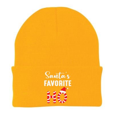 Christmas Santa’s Favorite Ho Candy Cane Funny Xmas Knit Cap Winter Beanie