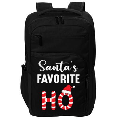 Christmas Santa’s Favorite Ho Candy Cane Funny Xmas Impact Tech Backpack