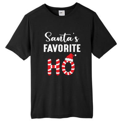 Christmas Santa’s Favorite Ho Candy Cane Funny Xmas Tall Fusion ChromaSoft Performance T-Shirt