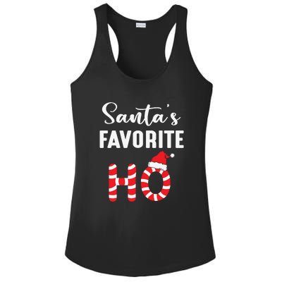 Christmas Santa’s Favorite Ho Candy Cane Funny Xmas Ladies PosiCharge Competitor Racerback Tank