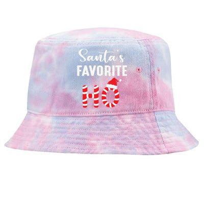 Christmas Santa’s Favorite Ho Candy Cane Funny Xmas Tie-Dyed Bucket Hat