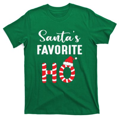 Christmas Santa’s Favorite Ho Candy Cane Funny Xmas T-Shirt