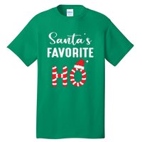 Christmas Santa’s Favorite Ho Candy Cane Funny Xmas Tall T-Shirt