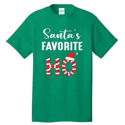 Christmas Santa’s Favorite Ho Candy Cane Funny Xmas Tall T-Shirt