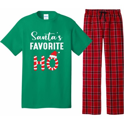 Christmas Santa’s Favorite Ho Candy Cane Funny Xmas Pajama Set