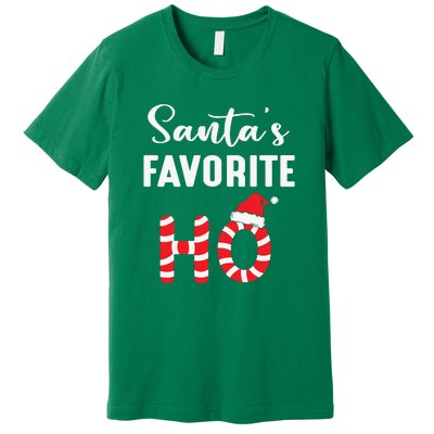 Christmas Santa’s Favorite Ho Candy Cane Funny Xmas Premium T-Shirt