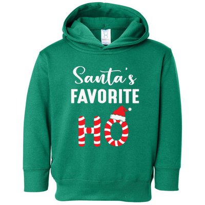 Christmas Santa’s Favorite Ho Candy Cane Funny Xmas Toddler Hoodie