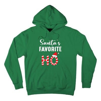 Christmas Santa’s Favorite Ho Candy Cane Funny Xmas Tall Hoodie