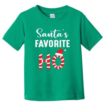 Christmas Santa’s Favorite Ho Candy Cane Funny Xmas Toddler T-Shirt