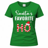 Christmas Santa’s Favorite Ho Candy Cane Funny Xmas Women's T-Shirt