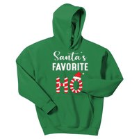 Christmas Santa’s Favorite Ho Candy Cane Funny Xmas Kids Hoodie