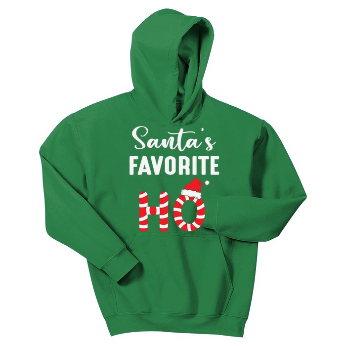 Christmas Santa’s Favorite Ho Candy Cane Funny Xmas Kids Hoodie