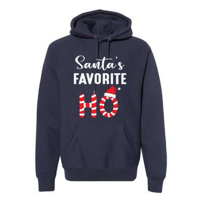 Christmas Santa’s Favorite Ho Candy Cane Funny Xmas Premium Hoodie