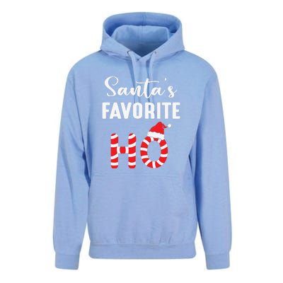 Christmas Santa’s Favorite Ho Candy Cane Funny Xmas Unisex Surf Hoodie