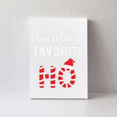 Christmas Santa’s Favorite Ho Candy Cane Funny Xmas Canvas