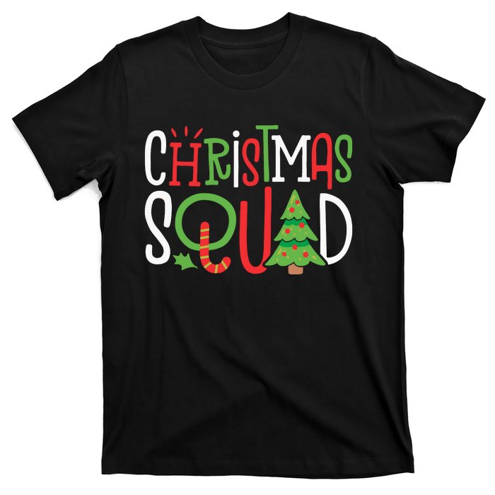 Christmas Squad Funny Xmas Tree Family Matching Pajamas T-Shirt