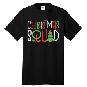 Christmas Squad Funny Xmas Tree Family Matching Pajamas Tall T-Shirt