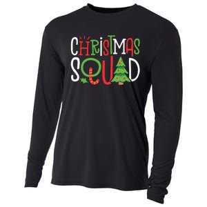 Christmas Squad Funny Xmas Tree Family Matching Pajamas Cooling Performance Long Sleeve Crew