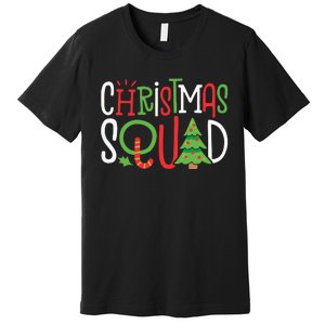 Christmas Squad Funny Xmas Tree Family Matching Pajamas Premium T-Shirt