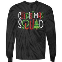 Christmas Squad Funny Xmas Tree Family Matching Pajamas Tie-Dye Long Sleeve Shirt